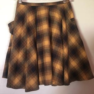 A plaid skirt